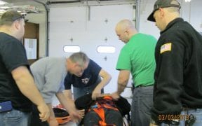 On 3/3/13, the Good-Will FD trained in a joint drill with Town of Newburgh EMS. (Photos by Lt. Amy Conner)