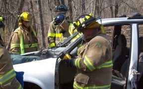On Saturday, April 9th, 2011, the Good-Will Fire Department hosted an open house. A live demonstration of a vehicle extrication was conducted and hands-on activities were available for guests. (Photo and video by John Gaudioso, Jr.)