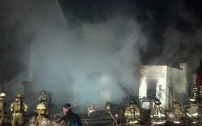Just after 4am on 2/2/13, the Good-Will Fire Department responded to a call for a structure fire on Taft Avenue. Heavy fire was found throughout a two-story commercial building and a 2nd alarm was called.