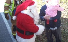 On Sunday, December 18th, 2011, the Good-Will Fire Department escorted Santa Claus around the fire district aboard our fleet of apparatus to visit with neighborhood children before Christmas. Along the way, Santa stopped to pass out hundreds of candy canes while stopping at local homes and stores. Firefighters then delivered Santa to the annual Christmas party at the Good-Will firehouse. (Photos and video by John Gaudioso, Jr.)