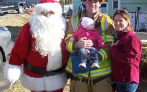 On Sunday, December 18th, 2011, the Good-Will Fire Department escorted Santa Claus around the fire district aboard our fleet of apparatus to visit with neighborhood children before Christmas. Along the way, Santa stopped to pass out hundreds of candy canes while stopping at local homes and stores. Firefighters then delivered Santa to the annual Christmas party at the Good-Will firehouse. (Photos and video by John Gaudioso, Jr.)